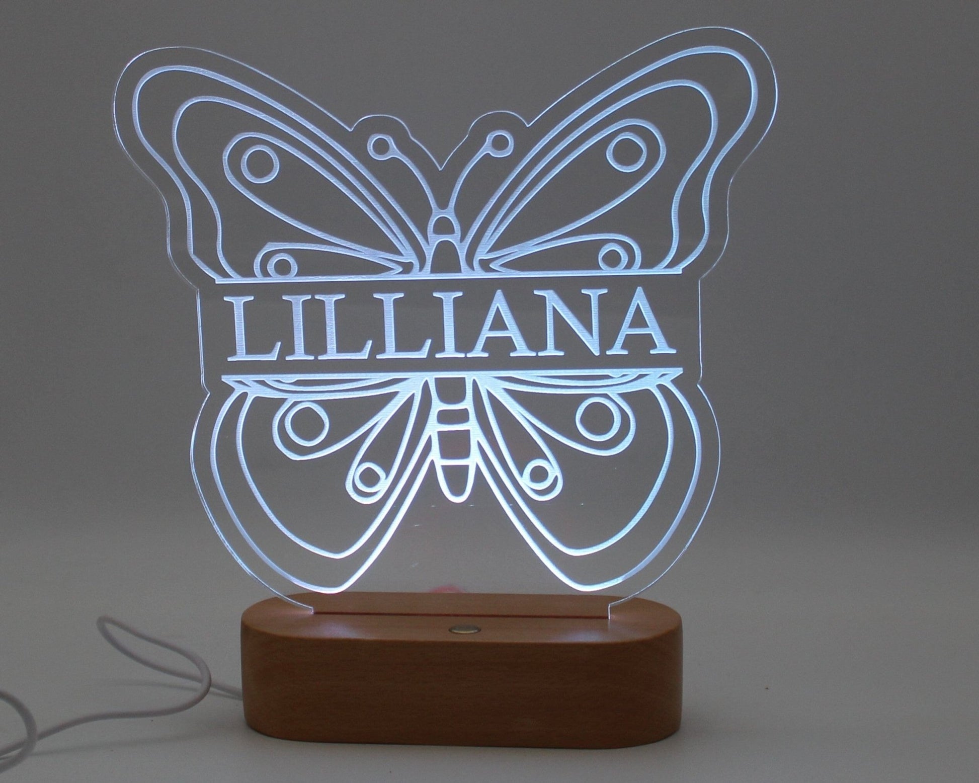 Butterfly Night Light Personalised - Haisley Design