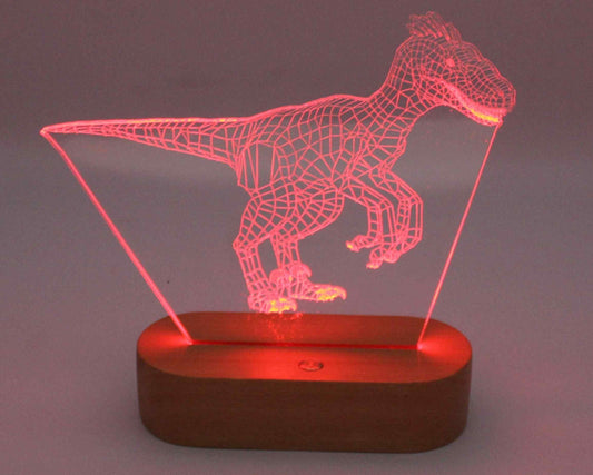 Dinosaur 3D Illusion Night Light - Haisley Design