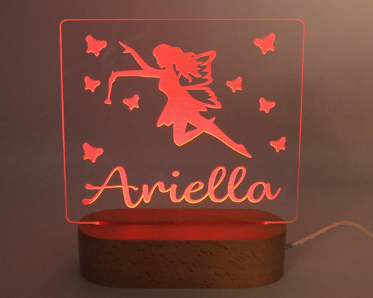 Fairy Personalised Night Light - Haisley Design