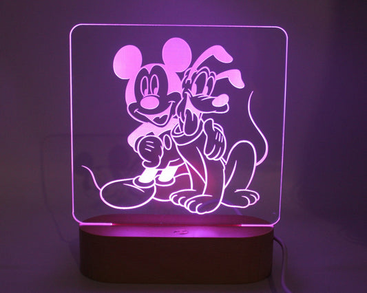 Mouse and Dog Night Light - Haisley Design