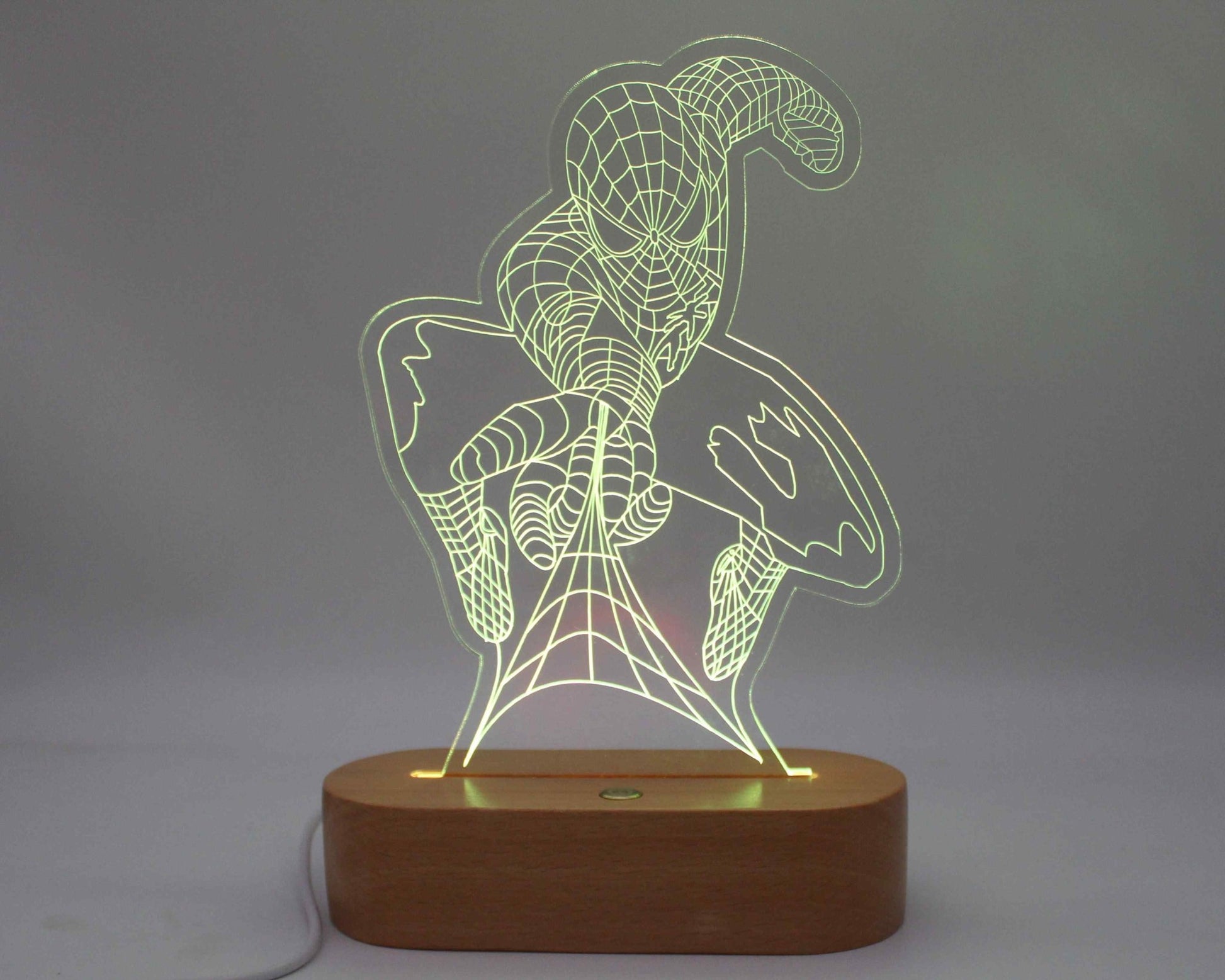 Spiderman 3D Illusion Night Light - Haisley Design