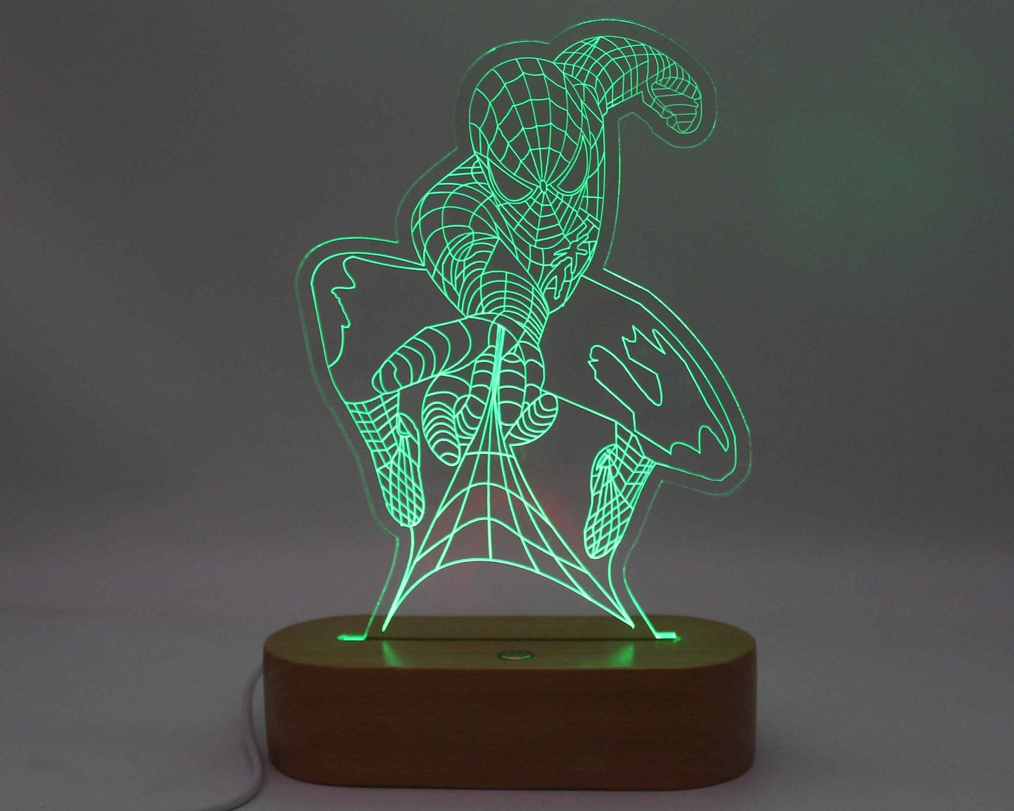 Spiderman 3D Illusion Night Light - Haisley Design